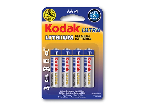 Kodak ULTRA Lithium 4бр AA