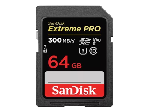 Карта памет SanDisk Extreme PRO 64GB SDXC, UHS-II, Class 10, U3, V90