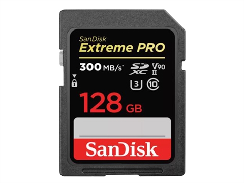 Карта памет SanDisk Extreme PRO 128GB SDXC, UHS-II, Class 10, U3, V90