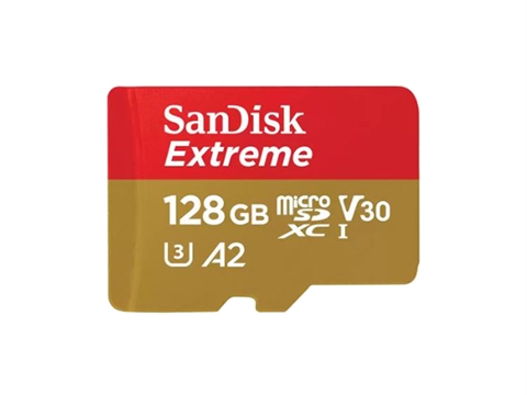 Карта памет SanDisk Extreme micro SDXC 128GB с SD Adapter, A2, C10, V30, UHS-I, U3