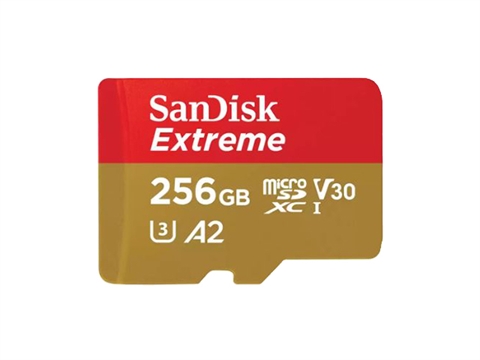 Карта памет SanDisk Extreme micro SDXC 256GB с SD Adapter, A2, C10, V30, UHS-I, U3