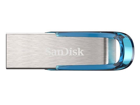 Флаш памет SanDisk  Ultra Flair  USB 3.0 128GB 150MB/s, Tropical blue