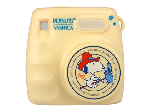 Компактен мини фотоапарат Yashica Peanuts, кремав