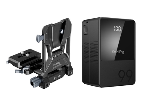 Батерия SmallRig 3580 VB99 Mini V-Mount в комплект със система за монтаж 4064 Compact V-Mount