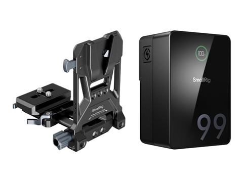 Батерия SmallRig 4292 VB99 Mini Pro V-Mount  в комплект със система за монтаж 4064 Compact V-Mount