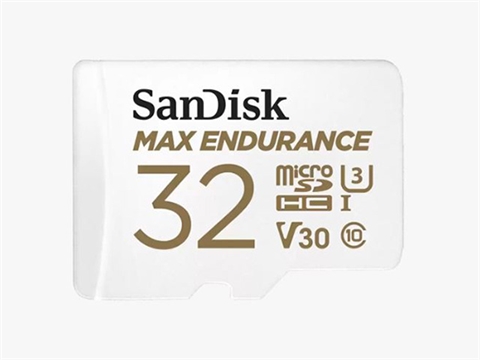 Карта памет за домашни охранителни камери и видеорегистратори SanDisk Max Endurance, 32GB