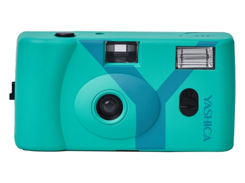 Филмов фотоапарат Yashica MF-1 Snapshot Art Camera, Turquoise