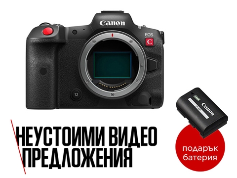 Фотоапарат Canon EOS R5c тяло, с подарък батерия