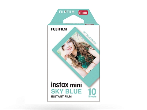 Хартия за моментално проявяване Fujifilm Instax Mini Sky Blue Frame