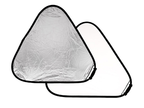 Отражател триъгълен Manfrotto TriGrip 3731 120 cm, бяло/сребърно