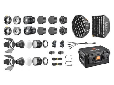 Комплект от 2 броя диодно осветление Godox Knowled MS60R, аксесоари и транспортен куфар