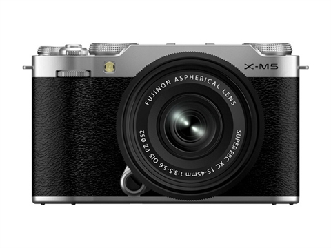 фотоапарат Fujifilm X-M5, сребрист с обектив XC 15-45mm f/3.5-5.6 OIS PZ