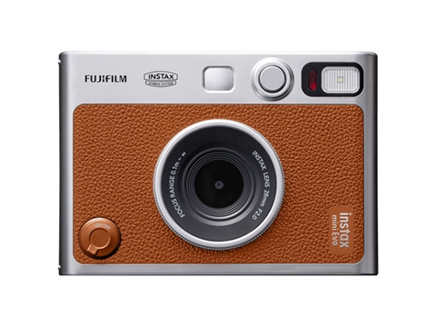 Хибриден фотоапарат за моментални снимки Fujifilm Instax Mini Evo, Кафяв