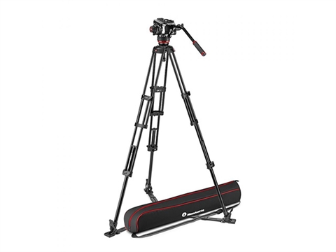 Manfrotto MVK504XTWINGA видео статив с флуидна глава 504X, крака с подов паяк и чанта