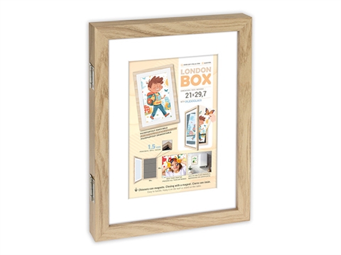 Рамка за сертификати и чертежи ZEP London Box Natural 21x29,7 см., дървена