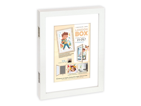 Рамка за сертификати и чертежи ZEP London Box White 21x29,7 см., дървена