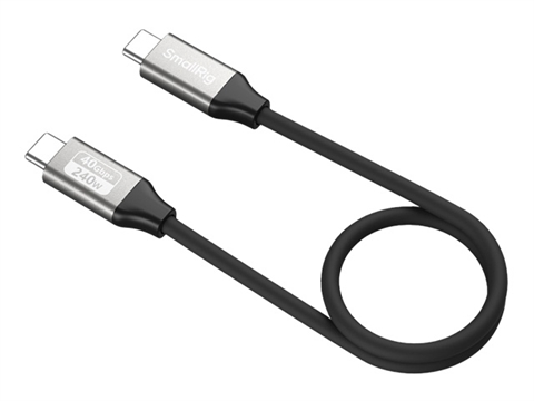 Кабел за високоскоростен трансфер на данни SmallRig USB-C Data Cable, 35см, (40Gbps/240W/8K)