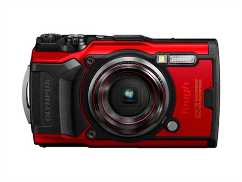 Компактен фотоапарат Olympus TG-6, червен