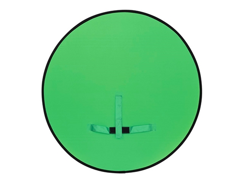Сгъваем зелен фон Hama Chairy за закрепване към облегалки на столове, Ø 130 см