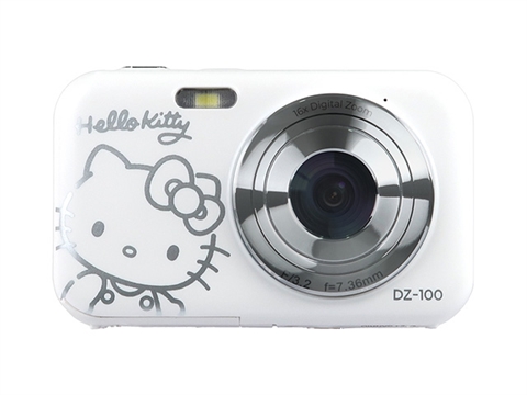 Компактен фотоапарат Yashica Hello Kitty DZ-100, Бял