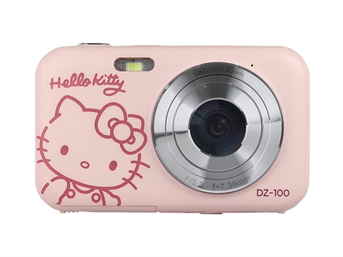 Компактен фотоапарат Yashica Hello Kitty DZ-100, Розов