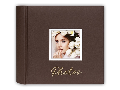 Албум за снимки ZEP Dante A с 40 страници, 24x24 см. за залепване на снимки, кафяв