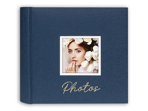 Албум за снимки ZEP Dante B с 40 страници, 24x24 см. за залепване на снимки, син