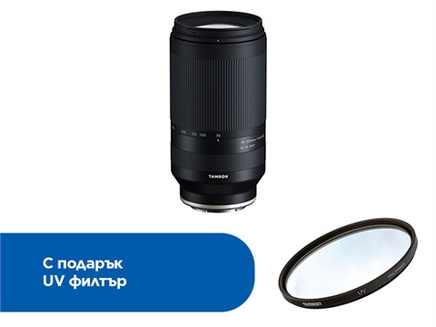 Обектив Tamron SP 70-300mm F/4.5-6.3 Di III RXD for Sony E-mount, с подарък UV филтър