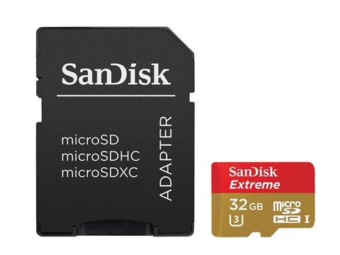 Карта памет SanDisk Extreme  microSDHC 32GB card 100MB/s UHS-1 V-30 U3  667х