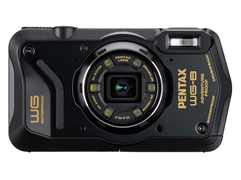 Компактен водоустойчив фотоапарат Pentax WG-8, черен