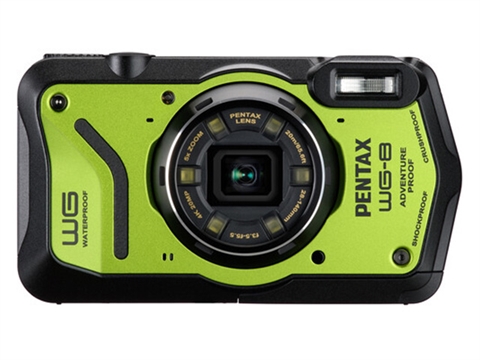 Компактен водоустойчив фотоапарат Pentax WG-8, зелен