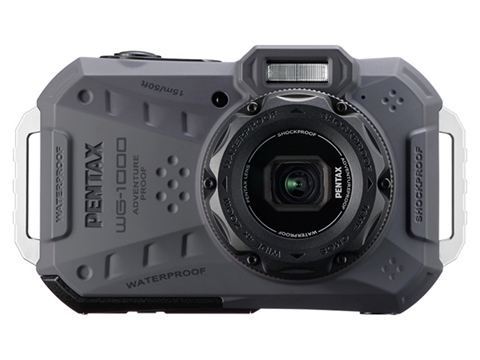 Компактен водоустойчив фотоапарат Pentax WG-1000, сив