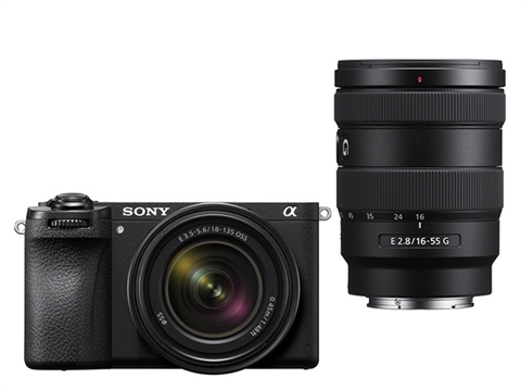 Фотоапарат безогледален Sony A6700, с обективи SEL 18-135mm f/3.5-5.6 OSS и SEL 16-55mm f/2.8 G