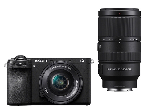 Фотоапарат безогледален Sony A6700, с обективи SEL 16-50mm f/3.5-5.6 PZ и SEL 70-350mm f/4.5-6.3 G OSS