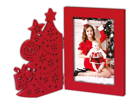 Рамка за снимки ZEP Stelvio 10x15см, дървена, червена