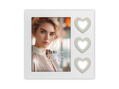 Рамка за снимки ZEP Merida White 10x15 см., дървена