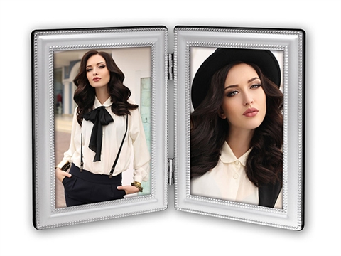 Рамка за снимки тип галерия ZEP Double silver за 2 броя 10x15 см., метална