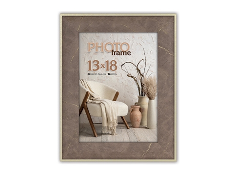 Рамка за снимки ZEP Colmar Brown 13x18 см., пластмасова