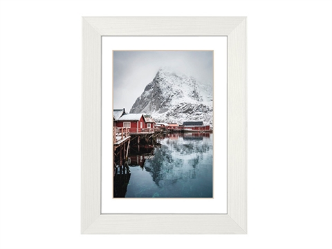 Рамка за снимки Hama Oslo 10х15 см., бяла, дървена