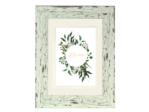 Рамка за снимки Hama Chalet, 13x18 см., С паспарту за 9х13 см. Ментова, Пластмасова