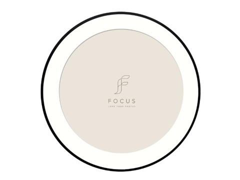 Рамка за снимки Focus Aster Round Black 56,6 см., С паспарту за 50 см., Кръгла, Метална