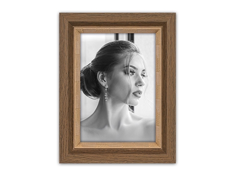 Рамка за снимки ZEP Sidney 15x20 см., пластмасова, тъмно кафява